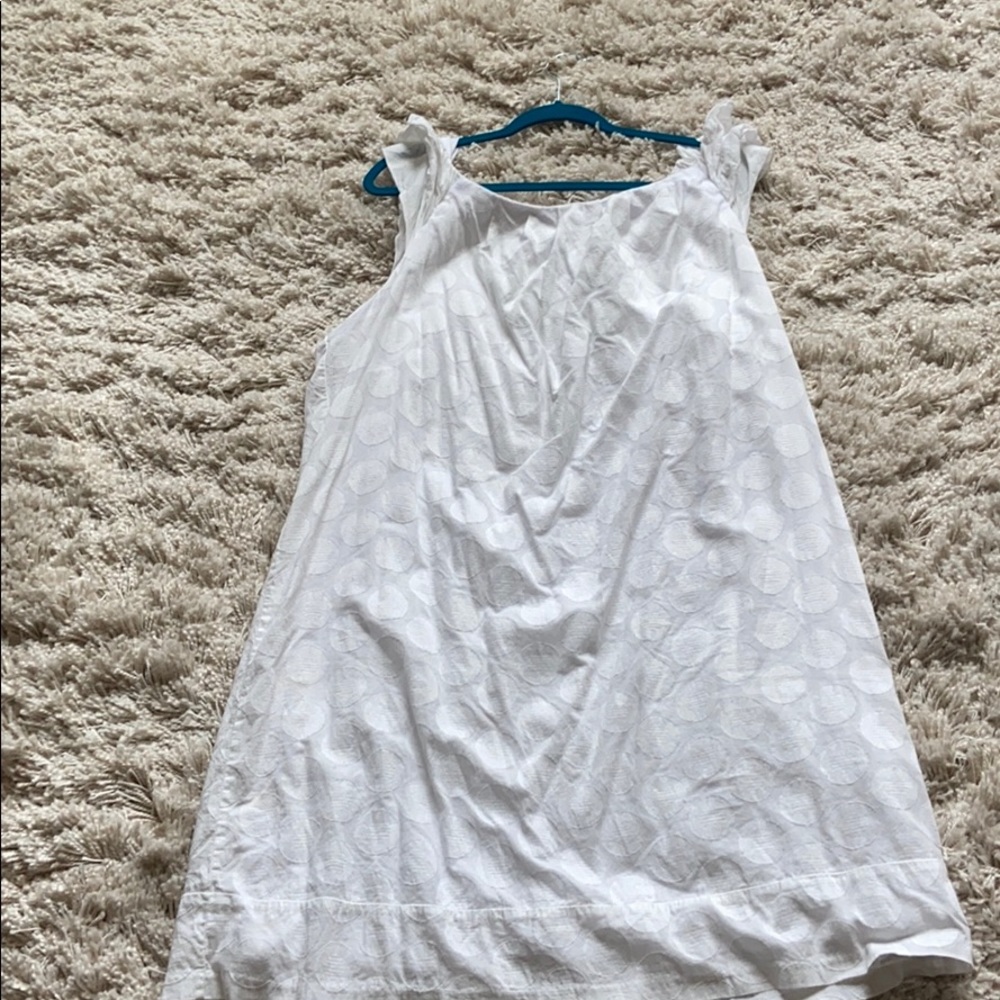 Fun White PolkaDot Dress